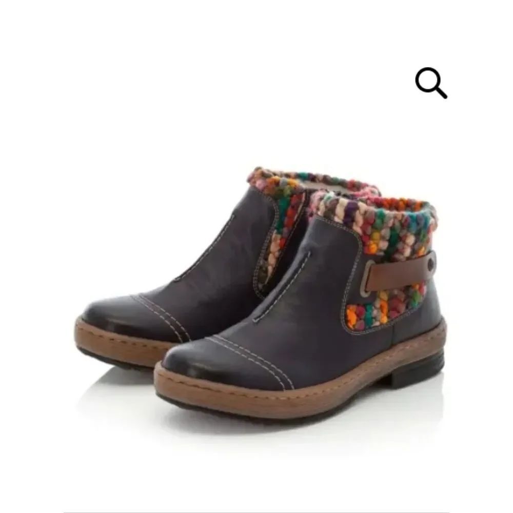 🆕️👢Rieker Boots, Blue/Multi Size 7-1/2 - 40